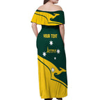Personalised Australia Go Paris 2024 Off Shoulder Maxi Dress National Color Ver2