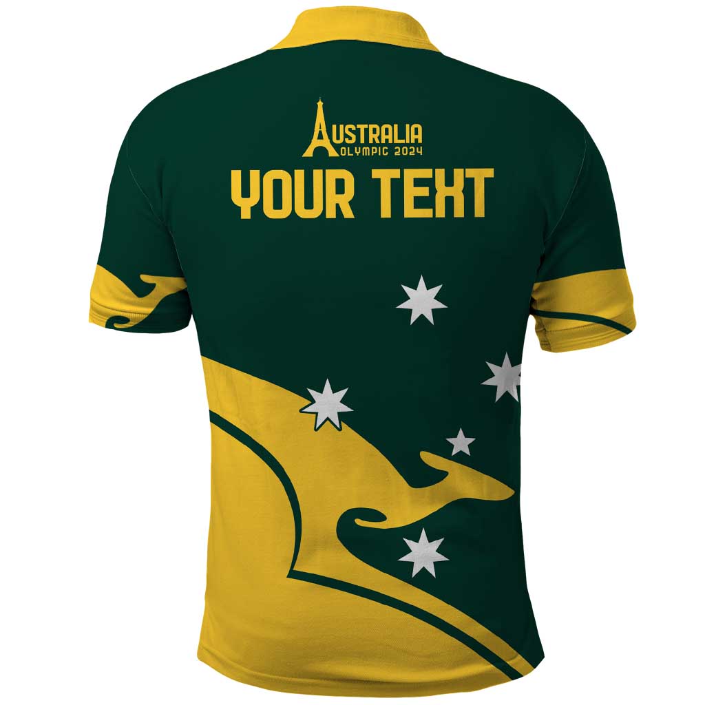 Personalised Australia Go Paris 2024 Polo Shirt National Color Ver2