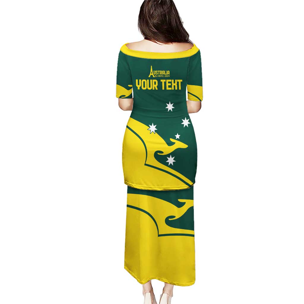 Personalised Australia Go Paris 2024 Puletasi National Color Ver2