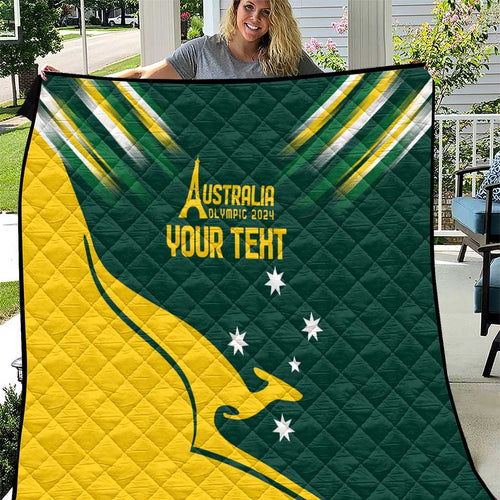 Personalised Australia Go Paris 2024 Quilt National Color Ver2