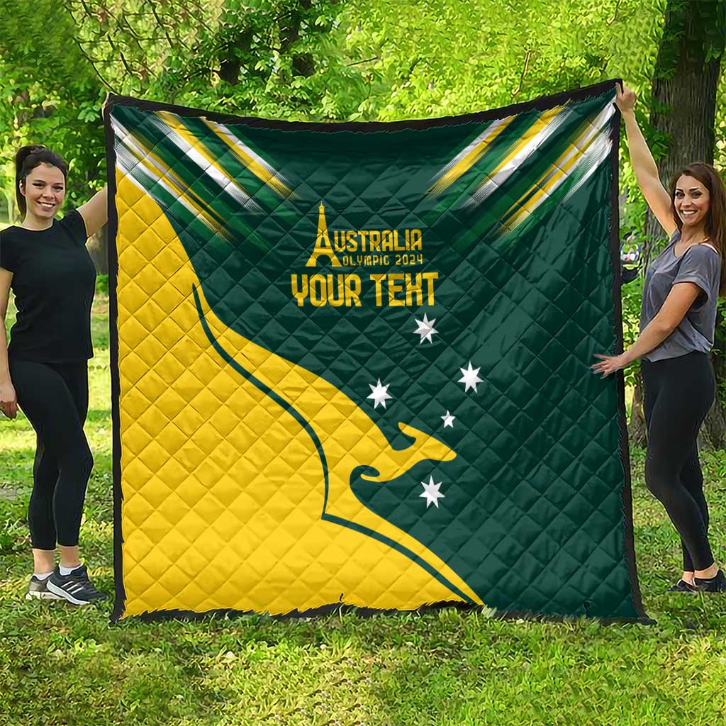 Personalised Australia Go Paris 2024 Quilt National Color Ver2