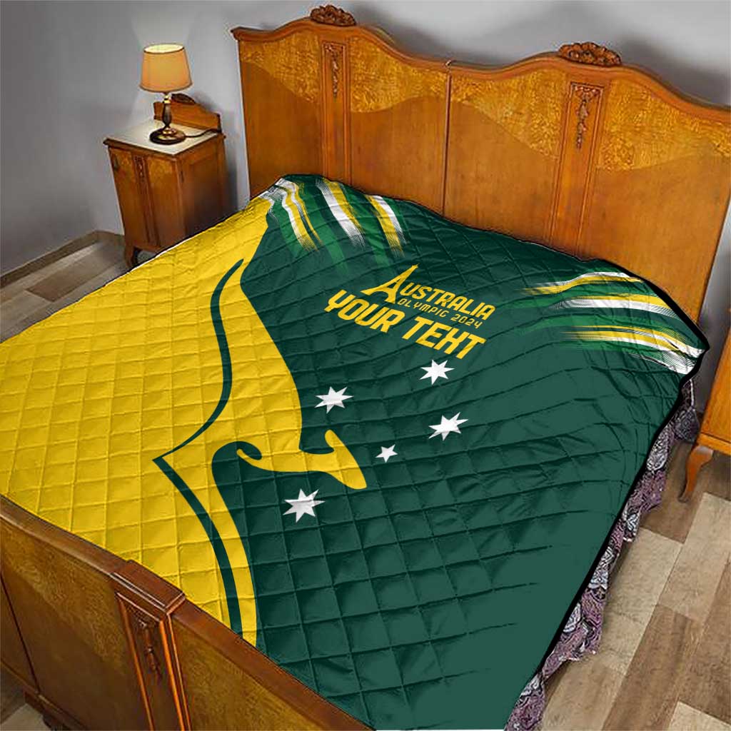 Personalised Australia Go Paris 2024 Quilt National Color Ver2