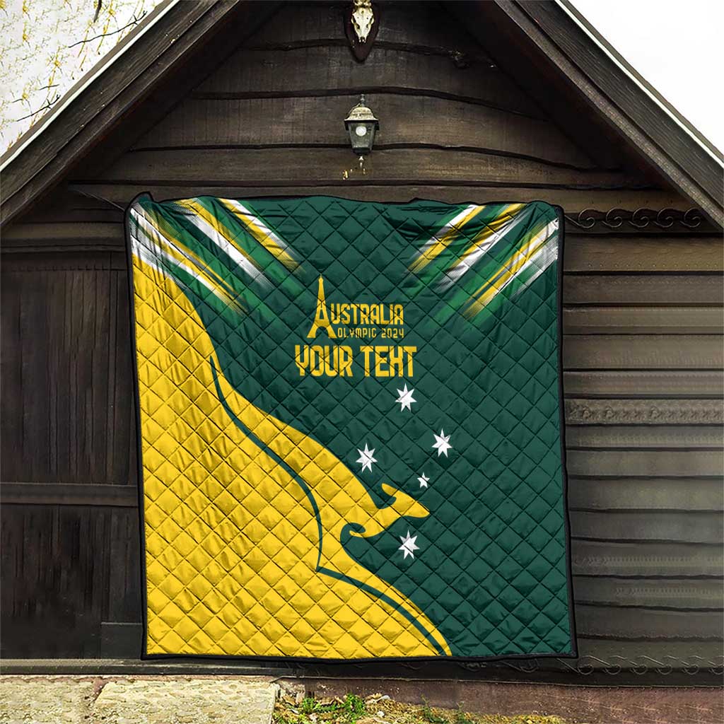 Personalised Australia Go Paris 2024 Quilt National Color Ver2