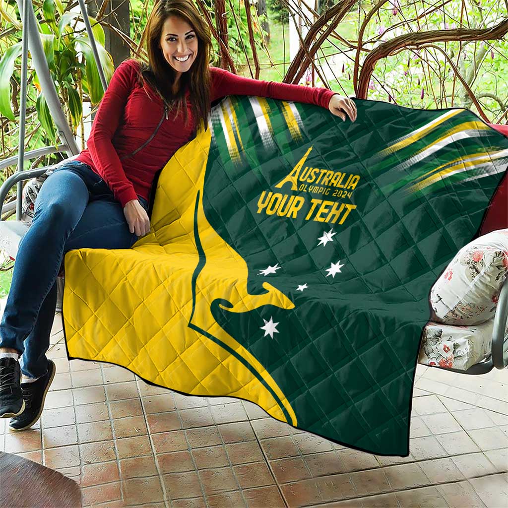 Personalised Australia Go Paris 2024 Quilt National Color Ver2