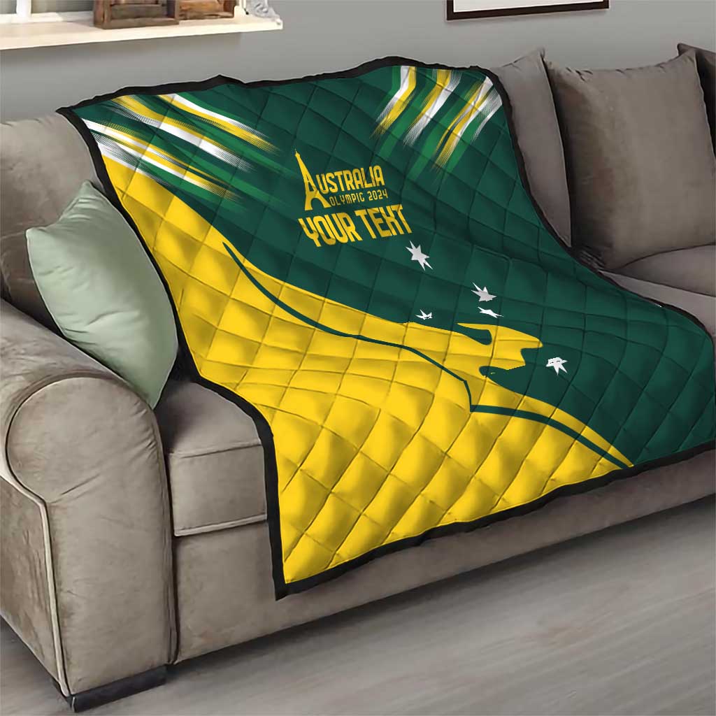 Personalised Australia Go Paris 2024 Quilt National Color Ver2