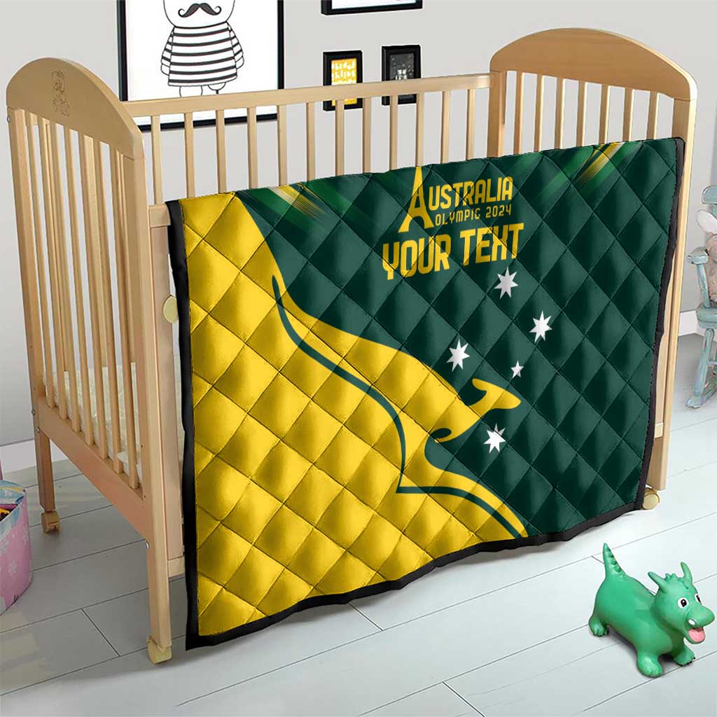 Personalised Australia Go Paris 2024 Quilt National Color Ver2