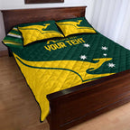 Personalised Australia Go Paris 2024 Quilt Bed Set National Color Ver2