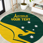 Personalised Australia Go Paris 2024 Round Carpet National Color Ver2