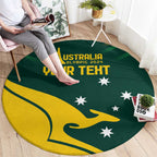 Personalised Australia Go Paris 2024 Round Carpet National Color Ver2