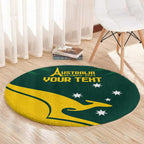 Personalised Australia Go Paris 2024 Round Carpet National Color Ver2