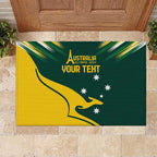 Personalised Australia Go Paris 2024 Rubber Doormat National Color Ver2