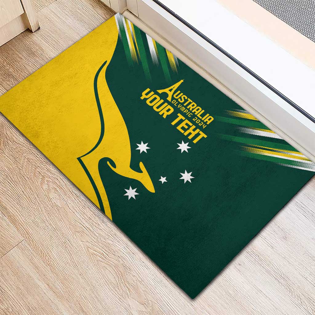 Personalised Australia Go Paris 2024 Rubber Doormat National Color Ver2
