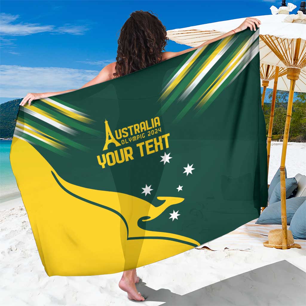 Personalised Australia Go Paris 2024 Sarong National Color Ver2
