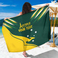 Personalised Australia Go Paris 2024 Sarong National Color Ver2