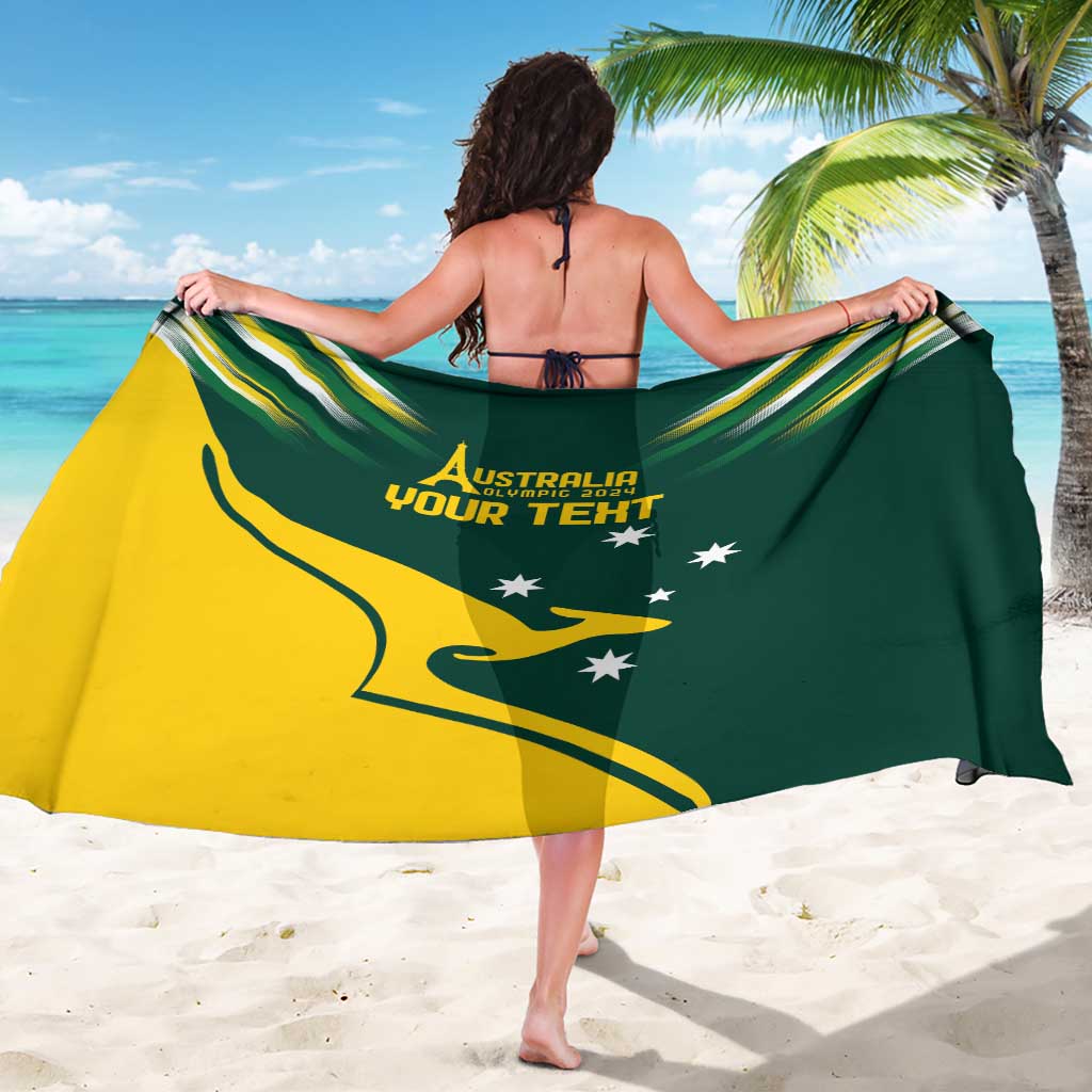 Personalised Australia Go Paris 2024 Sarong National Color Ver2