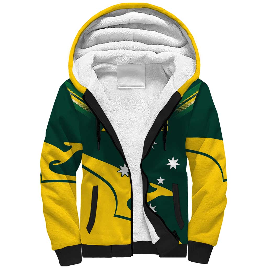 Personalised Australia Go Paris 2024 Sherpa Hoodie National Color Ver2