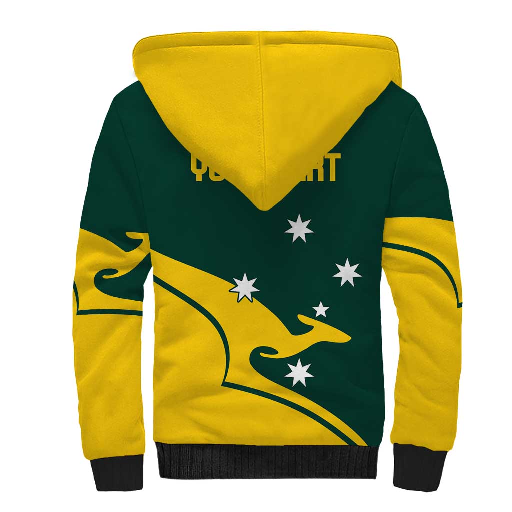Personalised Australia Go Paris 2024 Sherpa Hoodie National Color Ver2