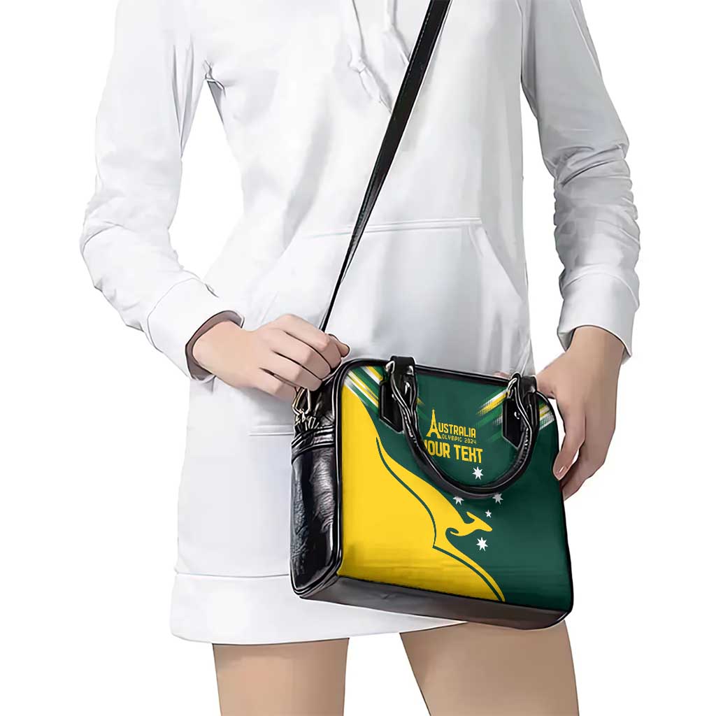 Personalised Australia Go Paris 2024 Shoulder Handbag National Color Ver2