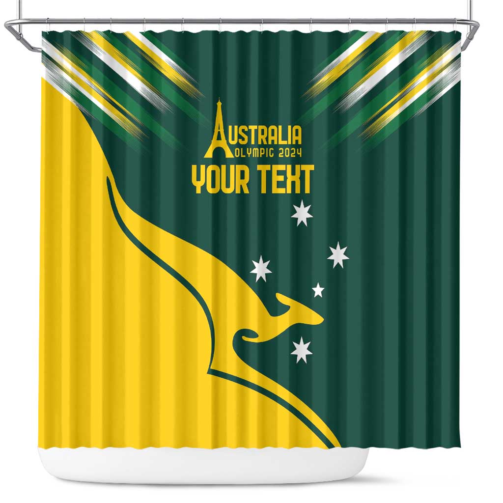 Personalised Australia Go Paris 2024 Shower Curtain National Color Ver2