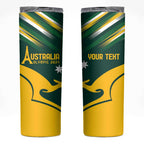 Personalised Australia Go Paris 2024 Skinny Tumbler National Color Ver2