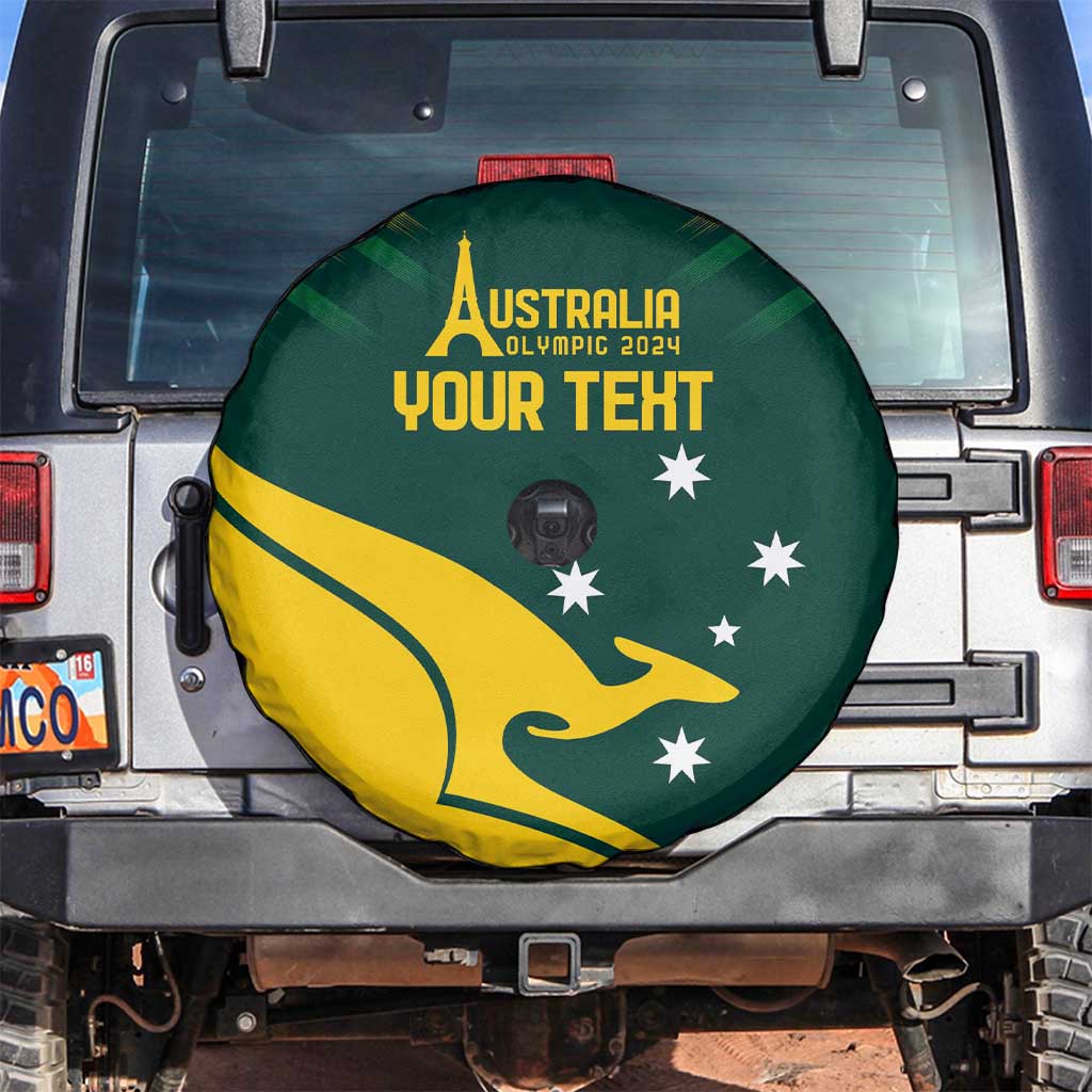Personalised Australia Go Paris 2024 Spare Tire Cover National Color Ver2