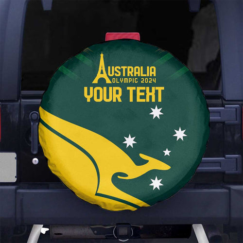 Personalised Australia Go Paris 2024 Spare Tire Cover National Color Ver2