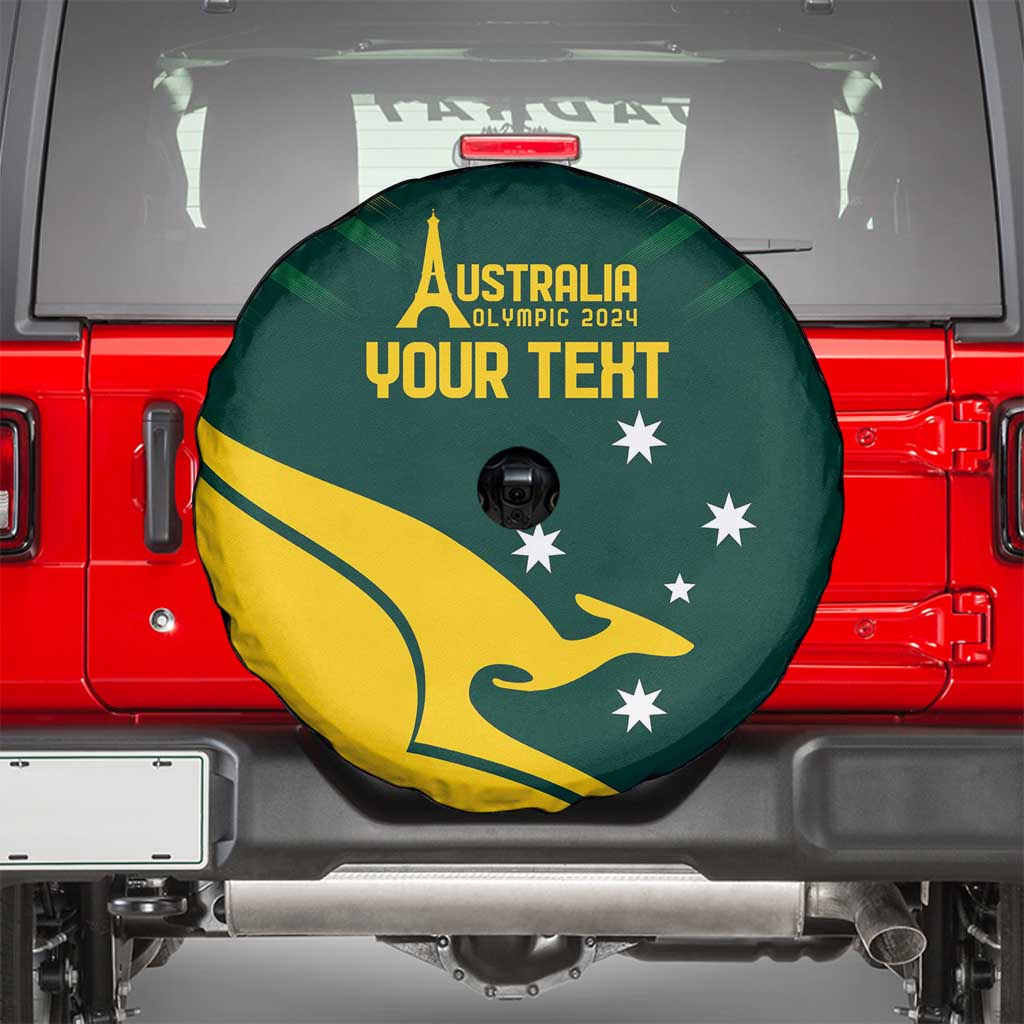 Personalised Australia Go Paris 2024 Spare Tire Cover National Color Ver2