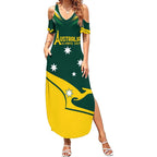 Personalised Australia Go Paris 2024 Summer Maxi Dress National Color Ver2