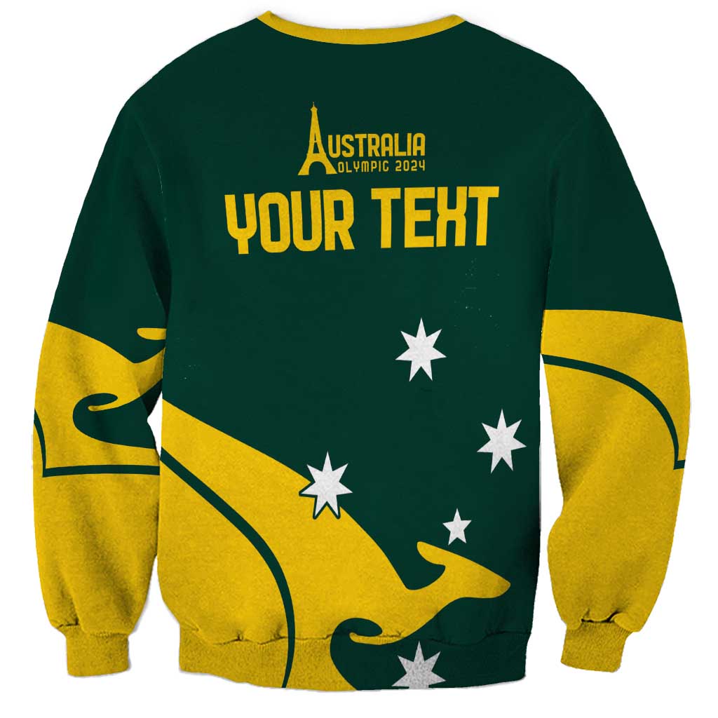 Personalised Australia Go Paris 2024 Sweatshirt National Color Ver2