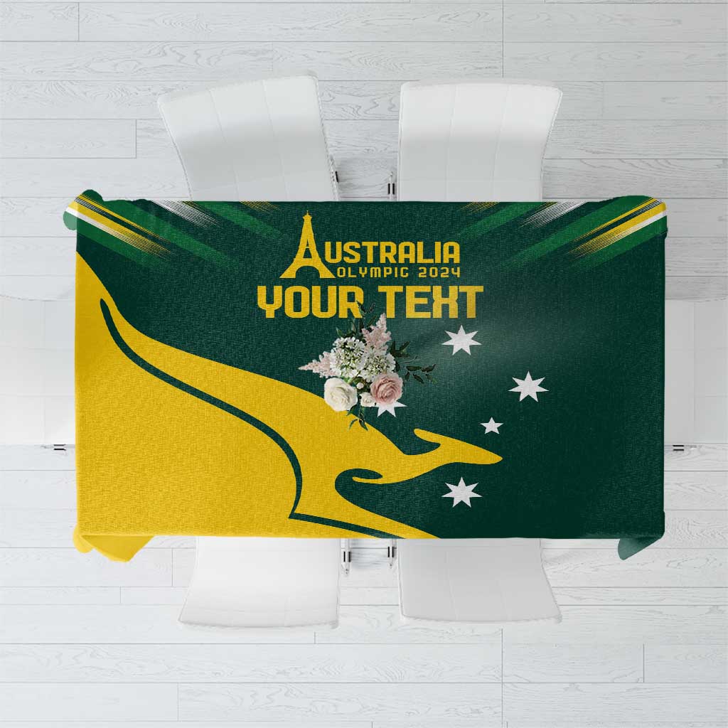 Personalised Australia Go Paris 2024 Tablecloth National Color Ver2