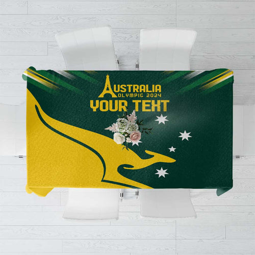 Personalised Australia Go Paris 2024 Tablecloth National Color Ver2