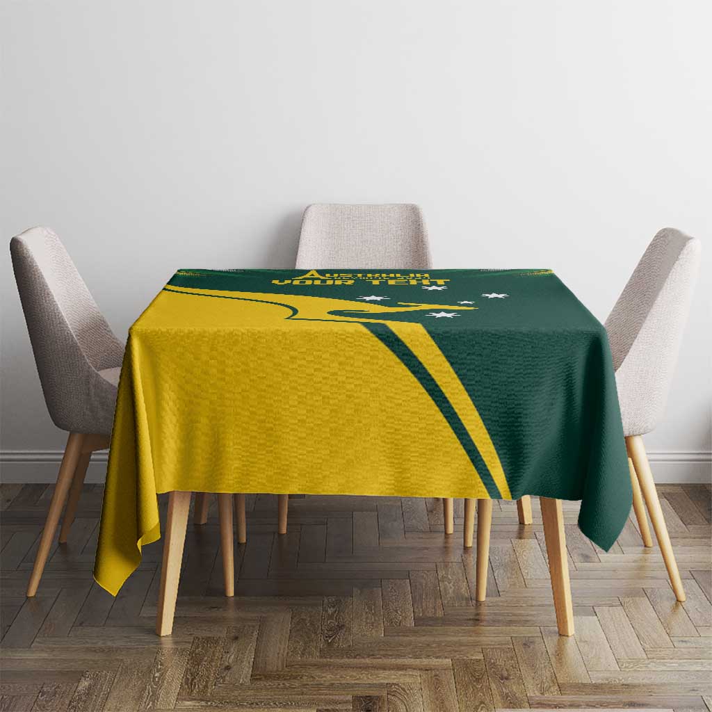 Personalised Australia Go Paris 2024 Tablecloth National Color Ver2