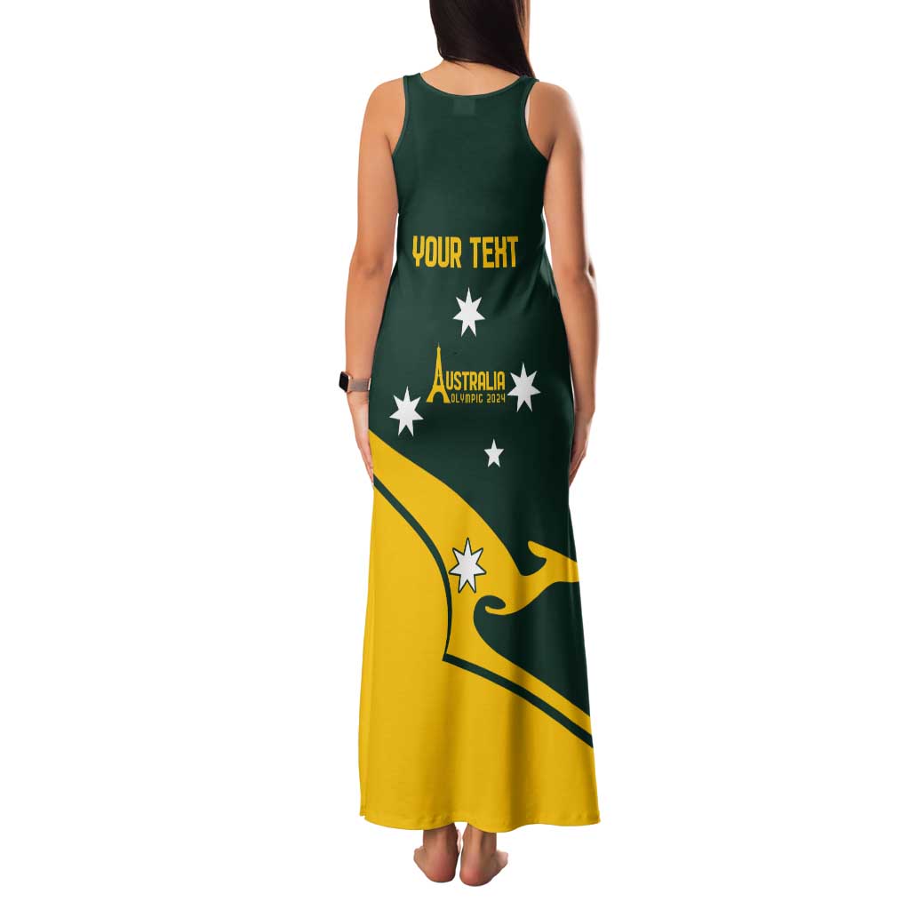 Personalised Australia Go Paris 2024 Tank Maxi Dress National Color Ver2