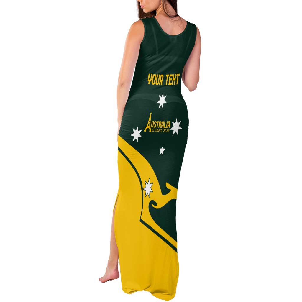 Personalised Australia Go Paris 2024 Tank Maxi Dress National Color Ver2