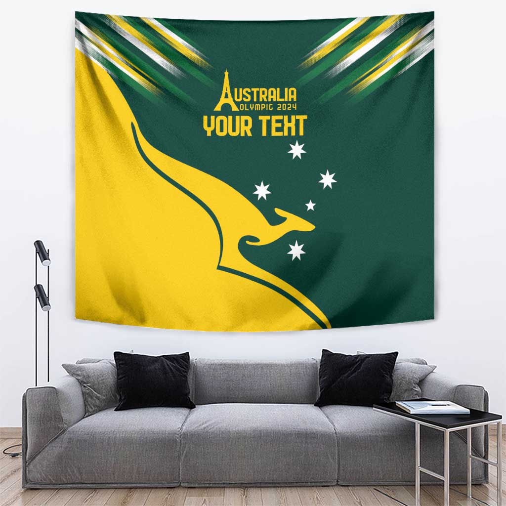 Personalised Australia Go Paris 2024 Tapestry National Color Ver2