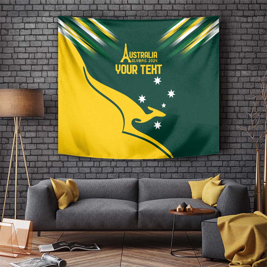 Personalised Australia Go Paris 2024 Tapestry National Color Ver2