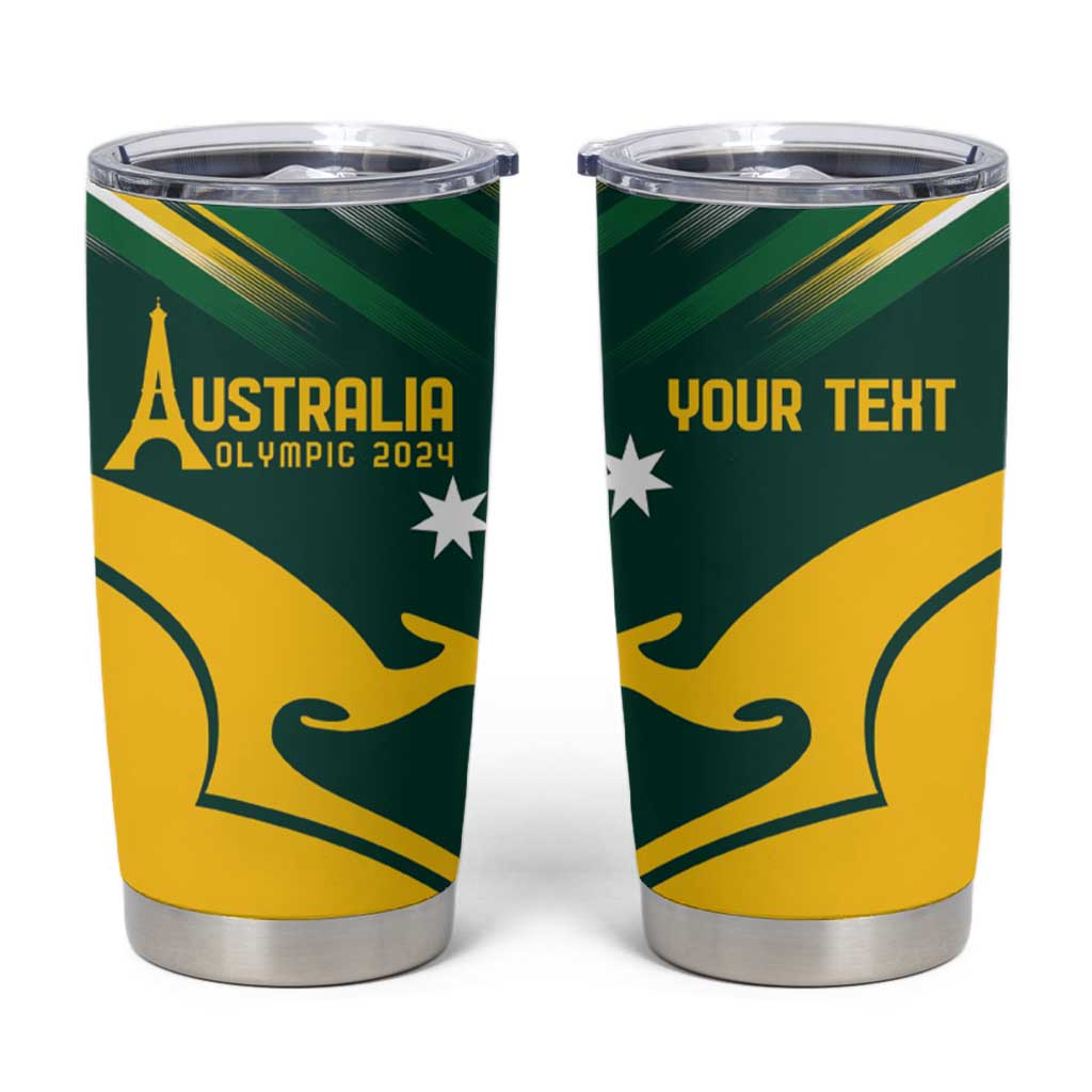 Personalised Australia Go Paris 2024 Tumbler Cup National Color Ver2