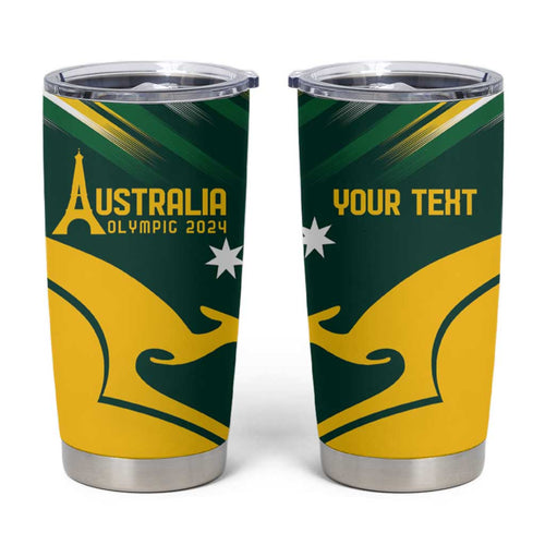 Personalised Australia Go Paris 2024 Tumbler Cup National Color Ver2