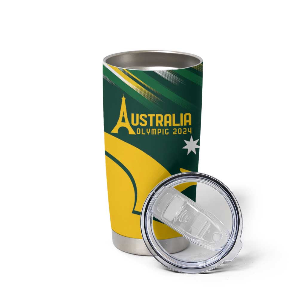 Personalised Australia Go Paris 2024 Tumbler Cup National Color Ver2