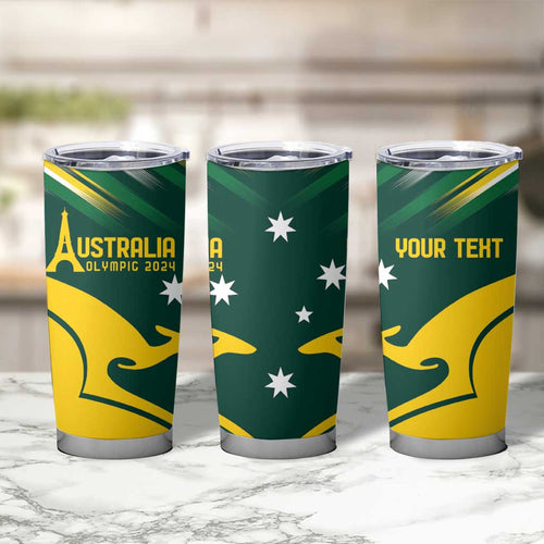 Personalised Australia Go Paris 2024 Tumbler Cup National Color Ver2
