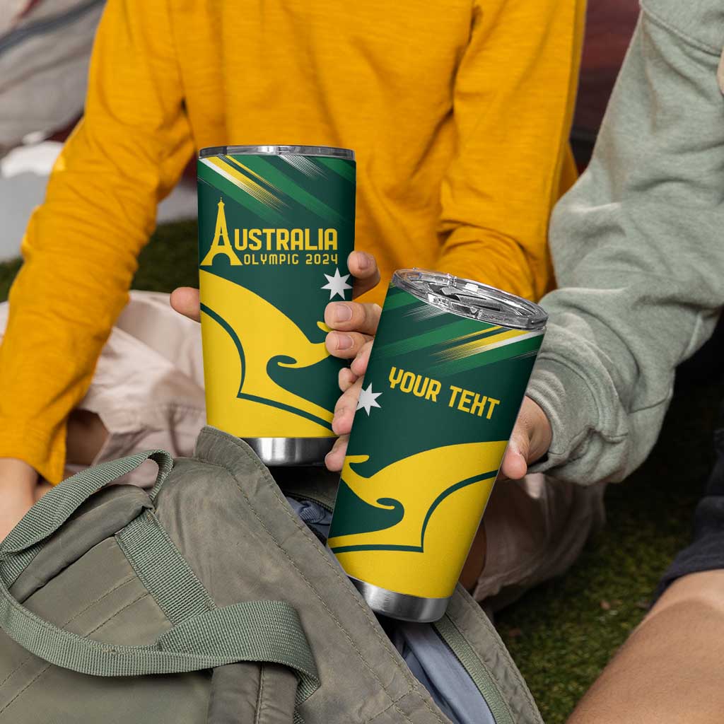 Personalised Australia Go Paris 2024 Tumbler Cup National Color Ver2