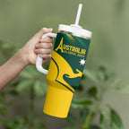 Personalised Australia Go Paris 2024 Tumbler With Handle National Color Ver2