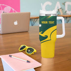 Personalised Australia Go Paris 2024 Tumbler With Handle National Color Ver2