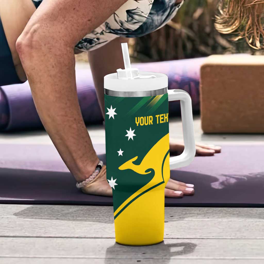Personalised Australia Go Paris 2024 Tumbler With Handle National Color Ver2