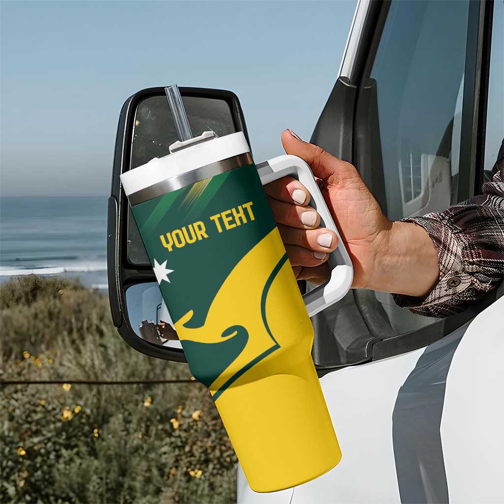 Personalised Australia Go Paris 2024 Tumbler With Handle National Color Ver2