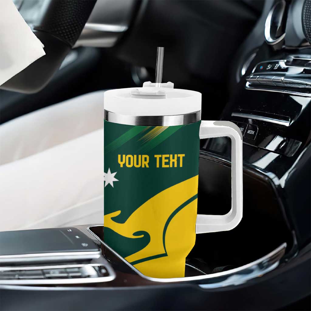 Personalised Australia Go Paris 2024 Tumbler With Handle National Color Ver2