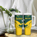 Personalised Australia Go Paris 2024 Tumbler With Handle National Color Ver2