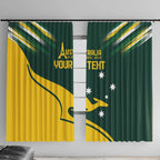 Personalised Australia Go Paris 2024 Window Curtain National Color Ver2