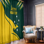 Personalised Australia Go Paris 2024 Window Curtain National Color Ver2