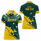 Personalised Australia Go Paris 2024 Women Polo Shirt National Color Ver2
